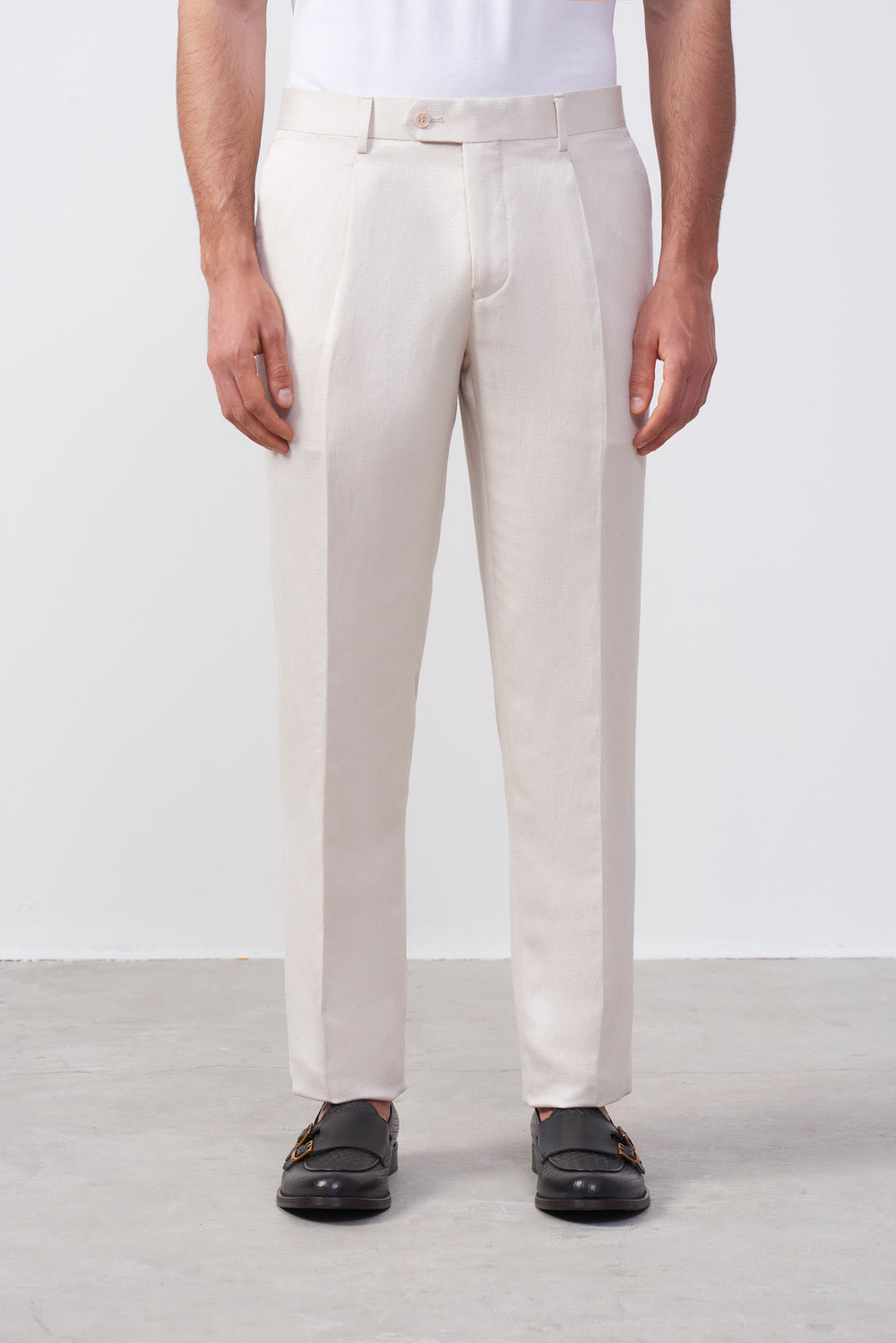 Pantalone Operato in Micro Texture