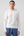Maglia Bianca con Cappuccio in Cotone 100% Filato 2/60