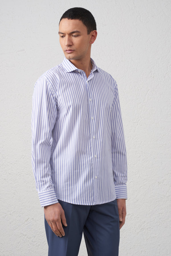 Camicia Slim Fit a Righe