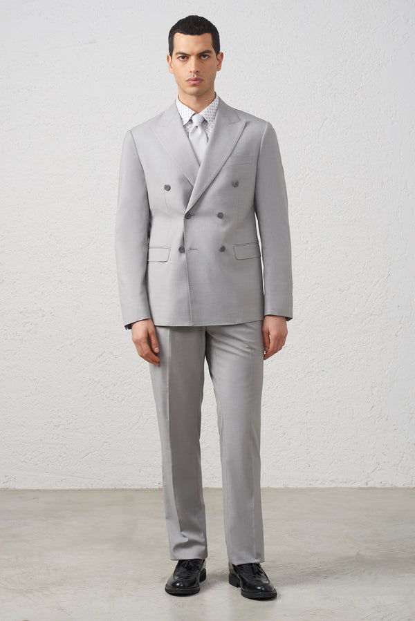 Abito Doppiopetto Grigio Elegante