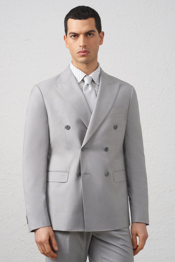 Abito Doppiopetto Grigio Elegante