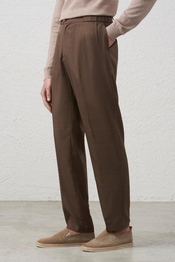 Pantalone  Moro Baggy Fit con Pinces