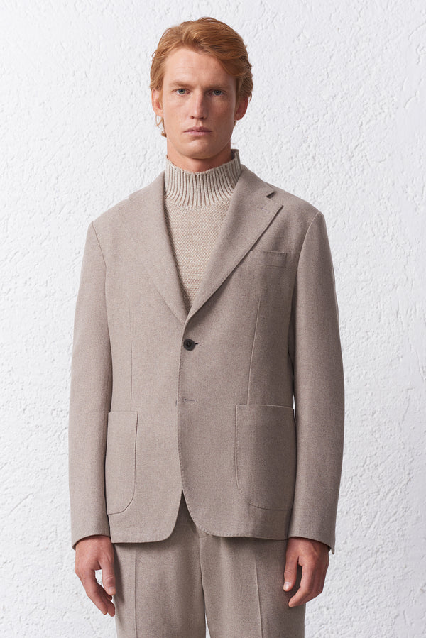 Giacca Monopetto in misto Lana
