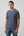 Maglia Blu Melange in Filo di Cotone 100% Manica Corta