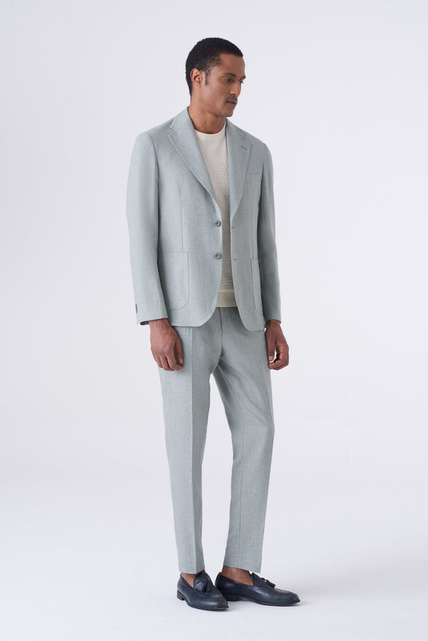 Deconstructed Linen Blend Jacket