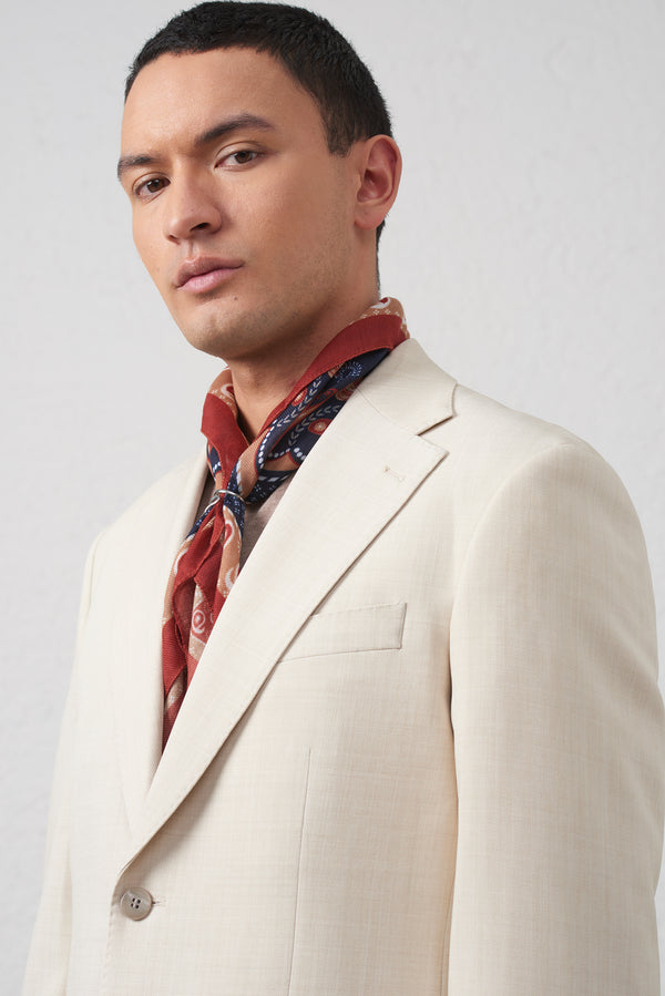 Abito Monopetto Beige Elegante in Tessuto Leggero