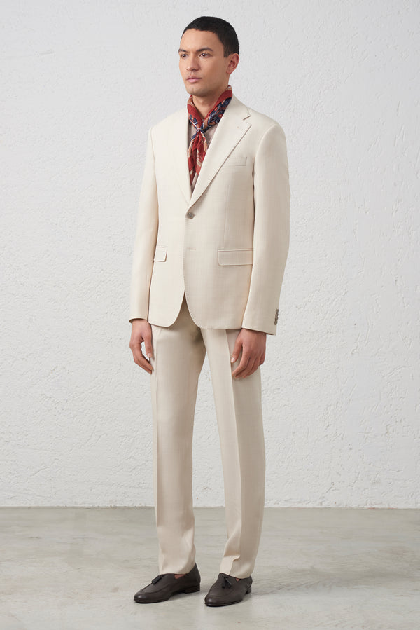 Abito Monopetto Beige Elegante in Tessuto Leggero