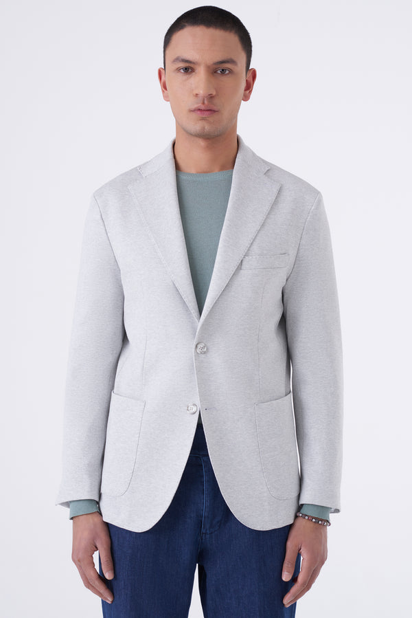 Single Breasted Knit Jacket