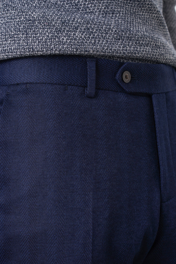 Pantalone Trama Spigata Tasca America