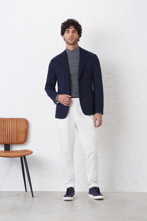 Pantalone High Twist Doppia Pince con Taschino