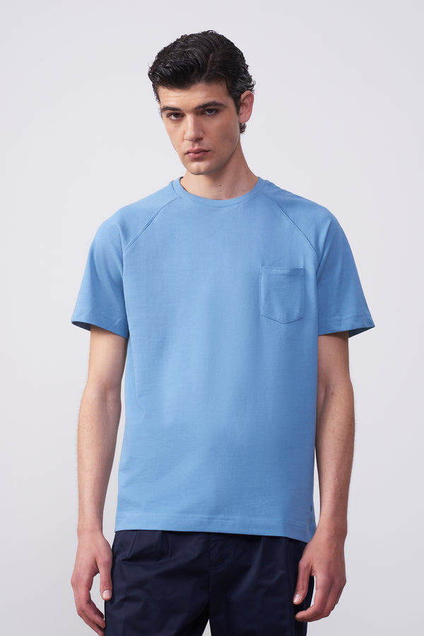 Maglia in Piqué di Cotone con Taschino