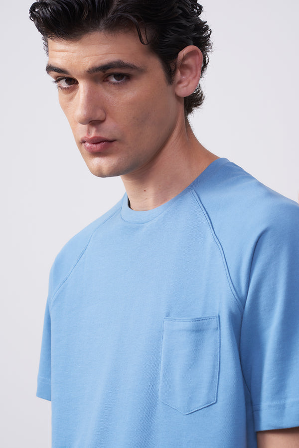 Maglia in Piqué di Cotone con Taschino