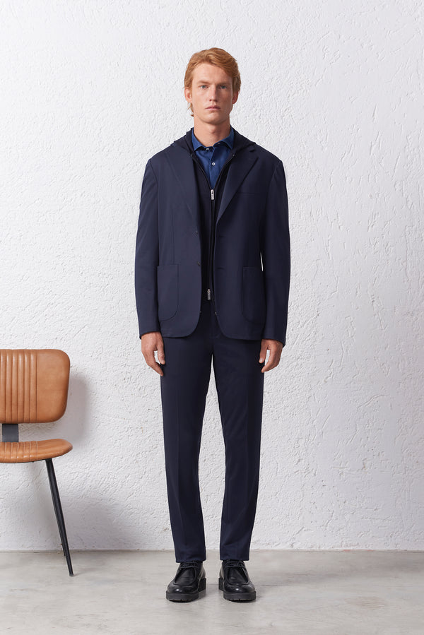 Giacca Monopetto Regular Fit Bavero 10 cm