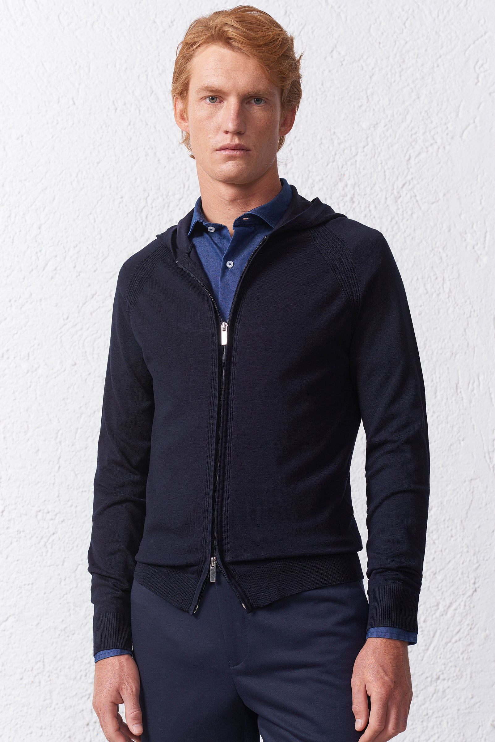 Cipo & Baxx Cardigan Uomo Con Cappuccio E Zip – Maglia Fantasia – Modello CP256 - 4