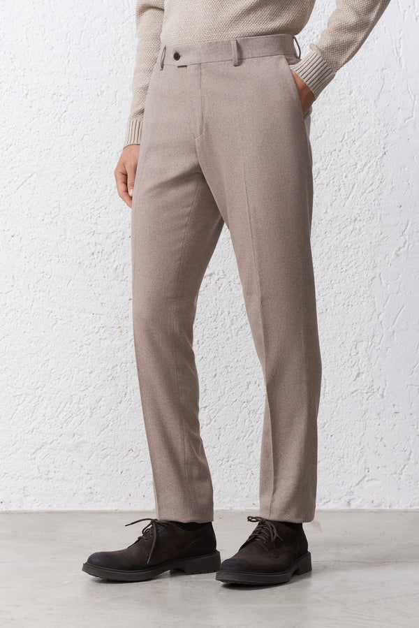 Pantalone Classico Trama Diagonale Tasca America