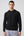 Felpa Nera con Cappuccio in Cotone 100% Filato 2/60