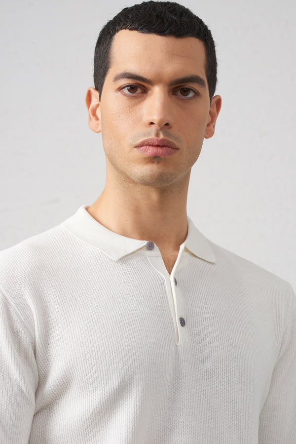 Polo  Cotone 2/60 Bianco