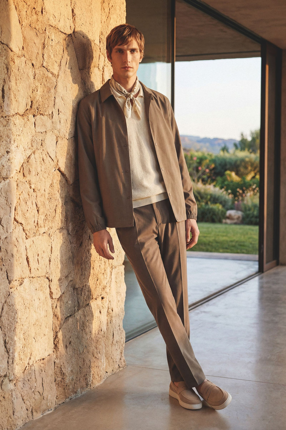 Pantalaccio Verde  tessuto tecnico comfort fit