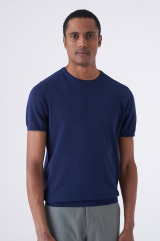 Maglia in filo girocollo manica corta