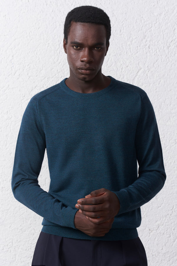 Maglia Girocollo Misto Lana Merinos