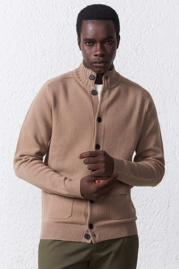 Cardigan Misto Lana