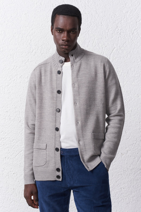 Cardigan Misto Lana