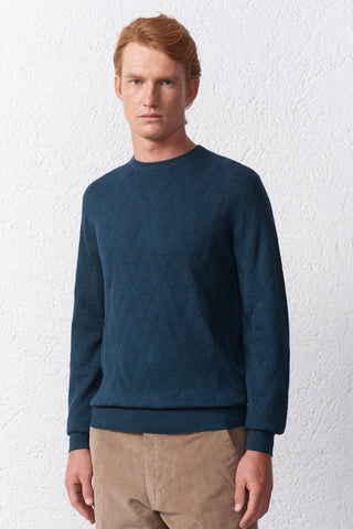 Maglia Misto Merinos Fantasia Rombi