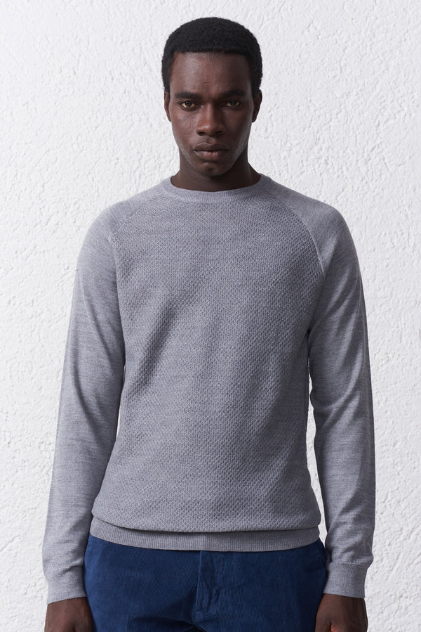 Maglia Misto Merinos Microtrama