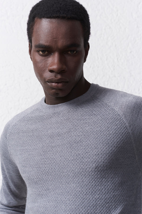 Maglia Misto Merinos Microtrama