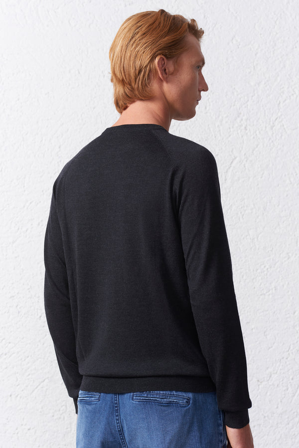 Maglia Misto Merinos Microtrama