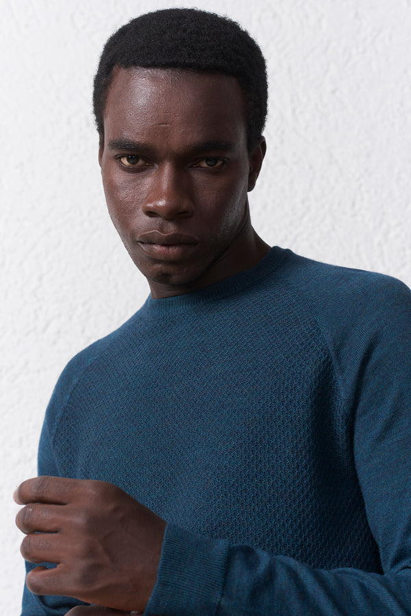 Maglia Misto Merinos Microtrama