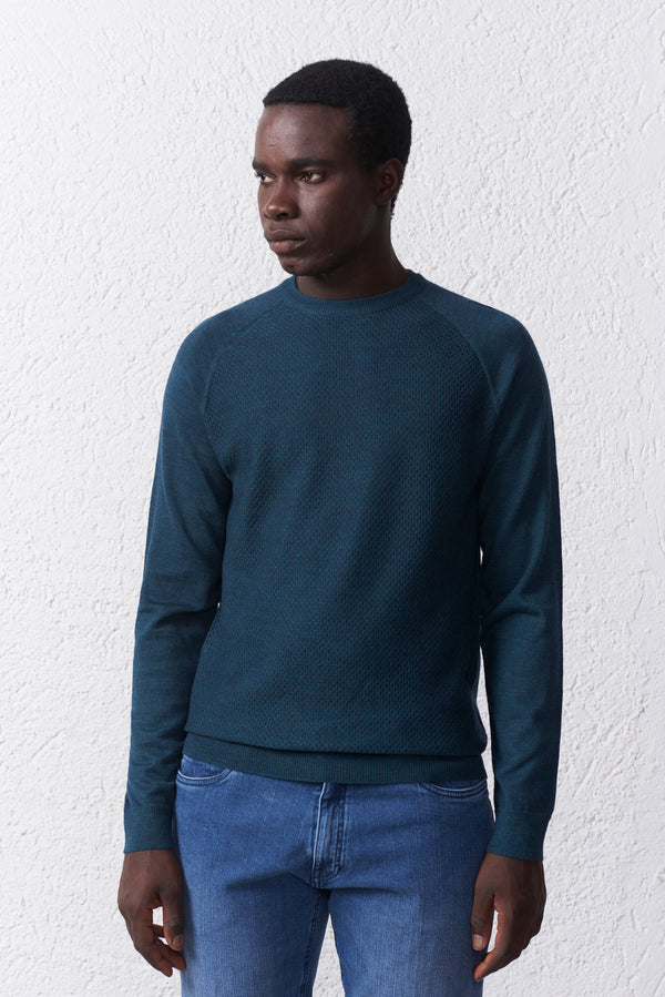 Maglia Misto Merinos Microtrama