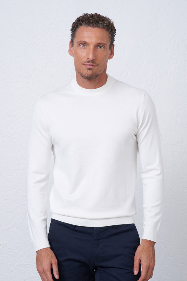 Maglia Girocollo Finezza 12 in Viscosa Uomo