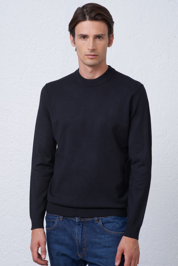 Maglia Girocollo Finezza 12 in Viscosa Uomo