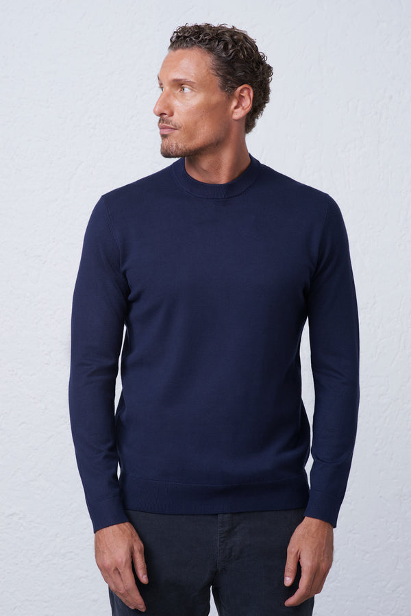 Maglia Girocollo Finezza 12 in Viscosa Uomo