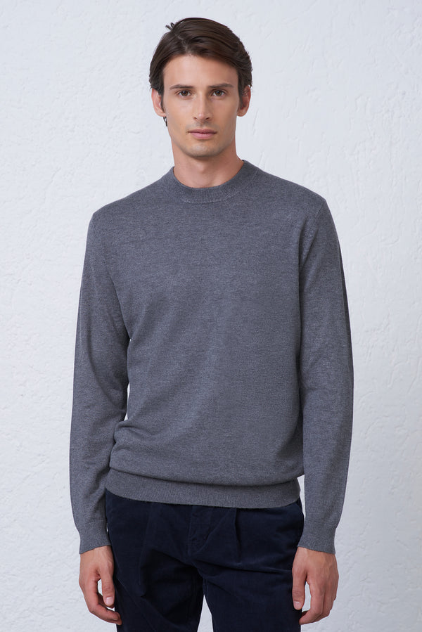Maglia Girocollo Finezza 12 in Viscosa Uomo