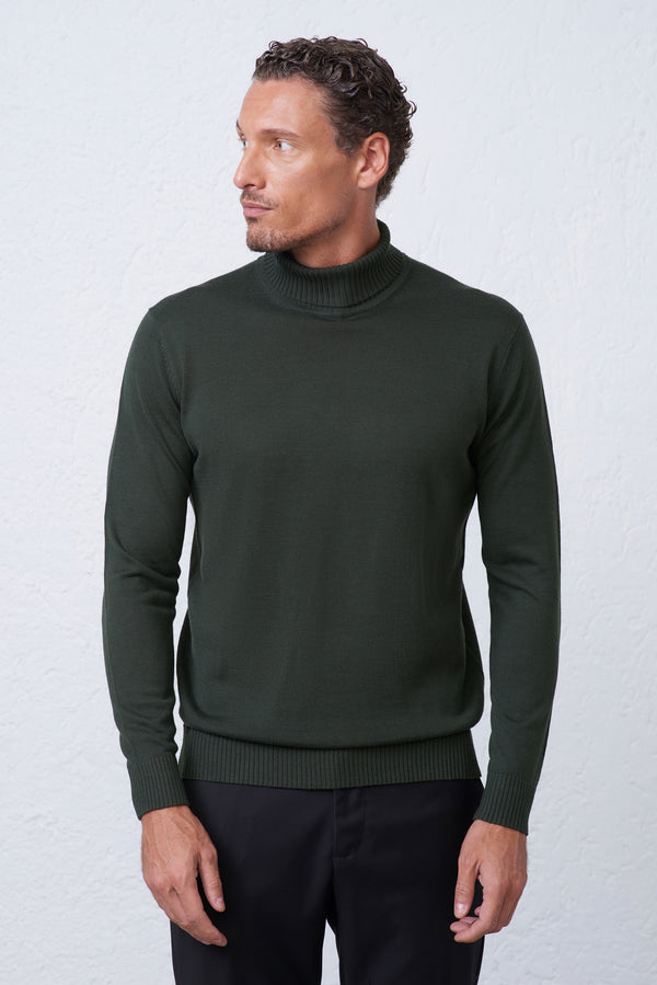 Maglia Collo Alto Merinos in misto Lana Merinos
