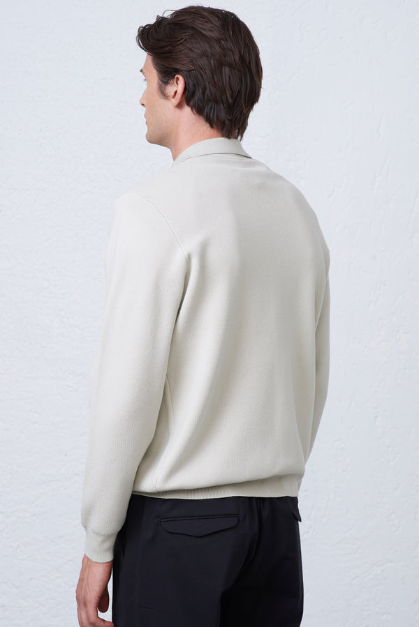 Overshirt in Maglia Stretch Viscosa e Modal Uomo