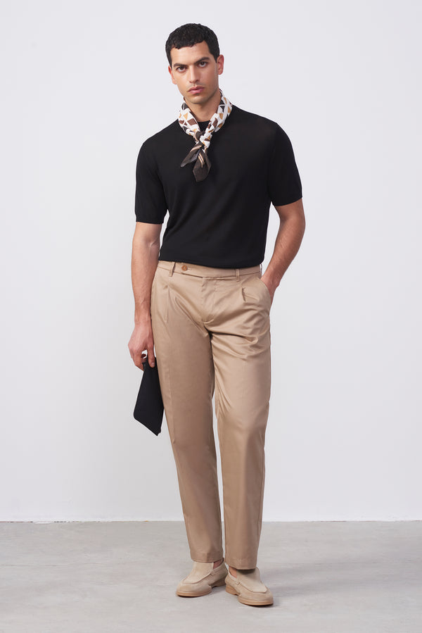 Maglia Nera in Filo con Seta