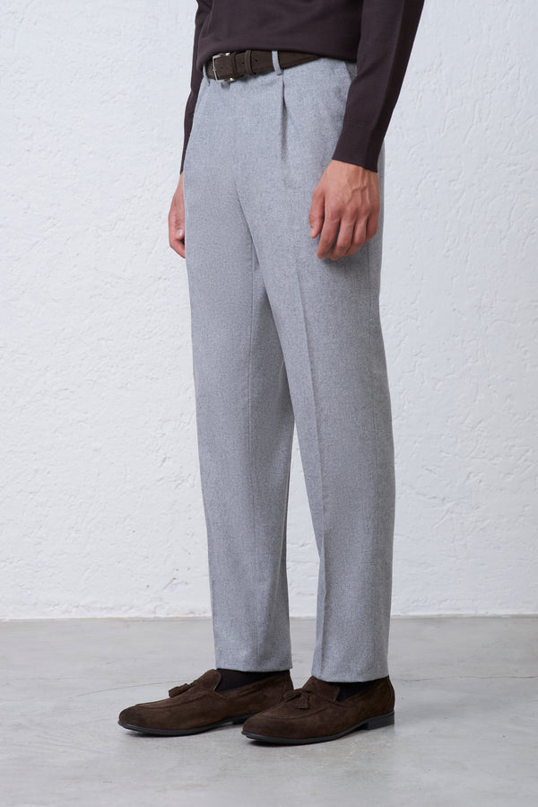 Pantalone con Pence all'inglese in Occhio di Pernice Uomo