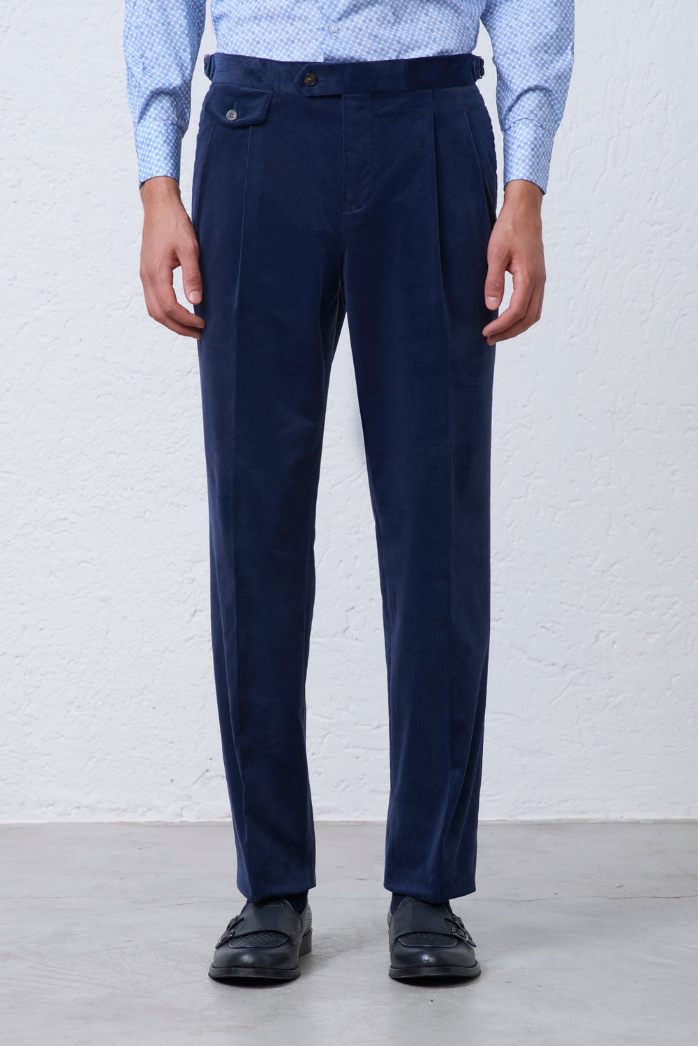 Pantalone Doppia Pence all'inglese in Velluto