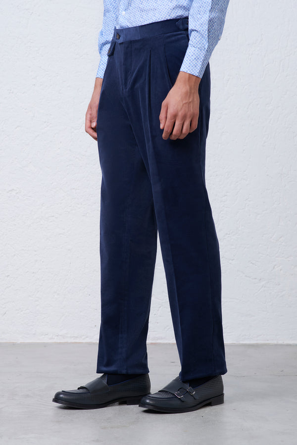 Pantalone Doppia Pence all'inglese in Velluto
