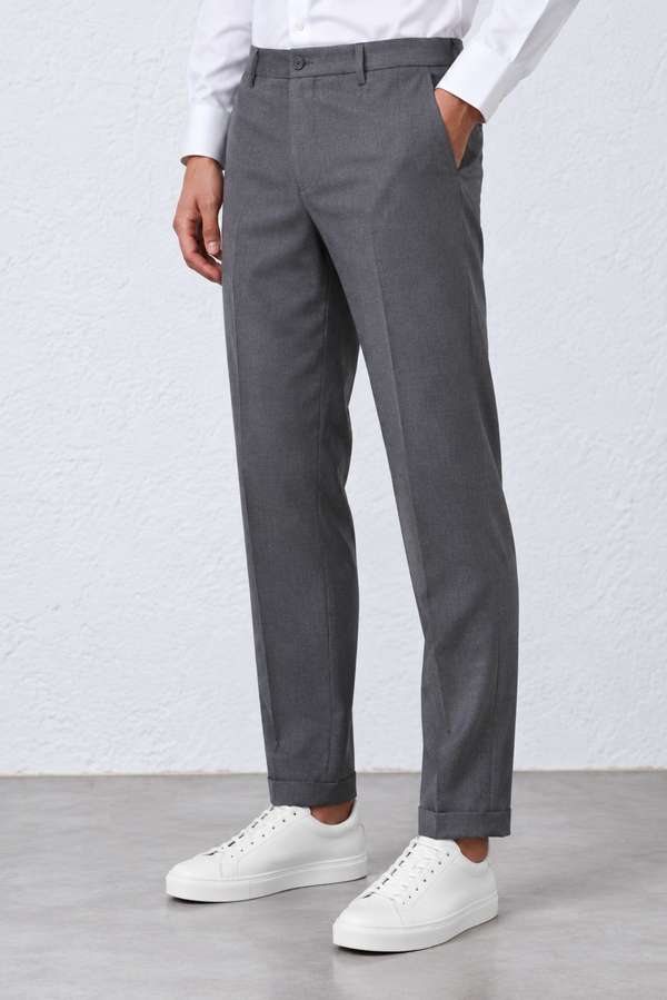 Pantalone in Twill misto lana