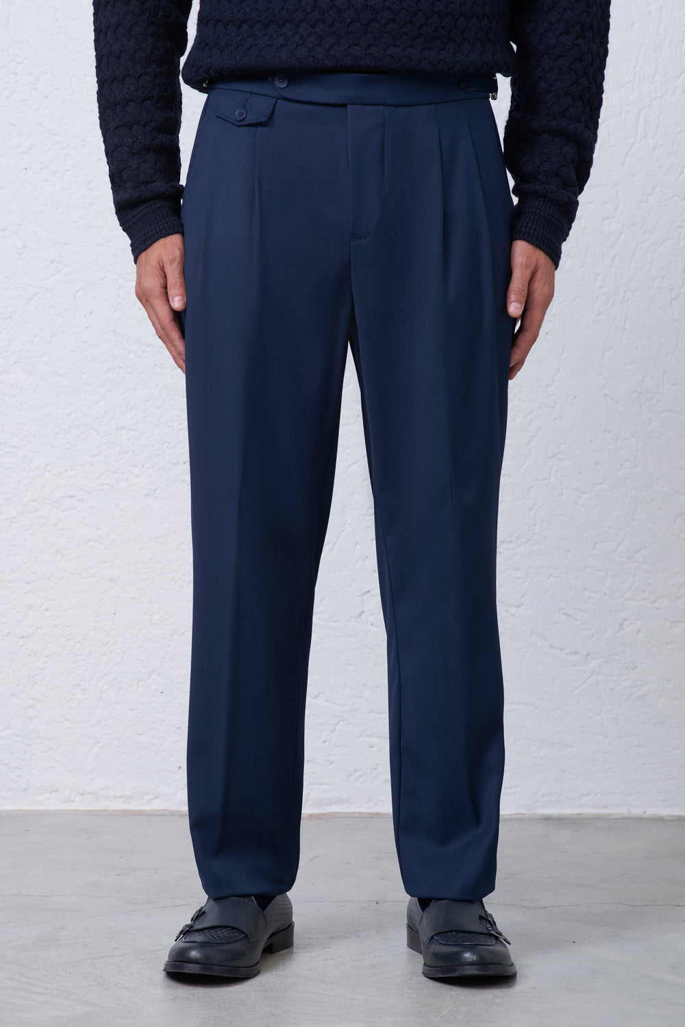Pantalone Baggy Fit con Pence Baciate