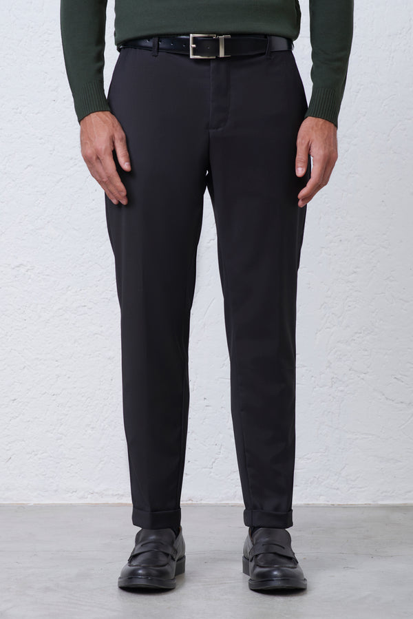 Pantalone  Comfort in Misto Viscosa Stretch