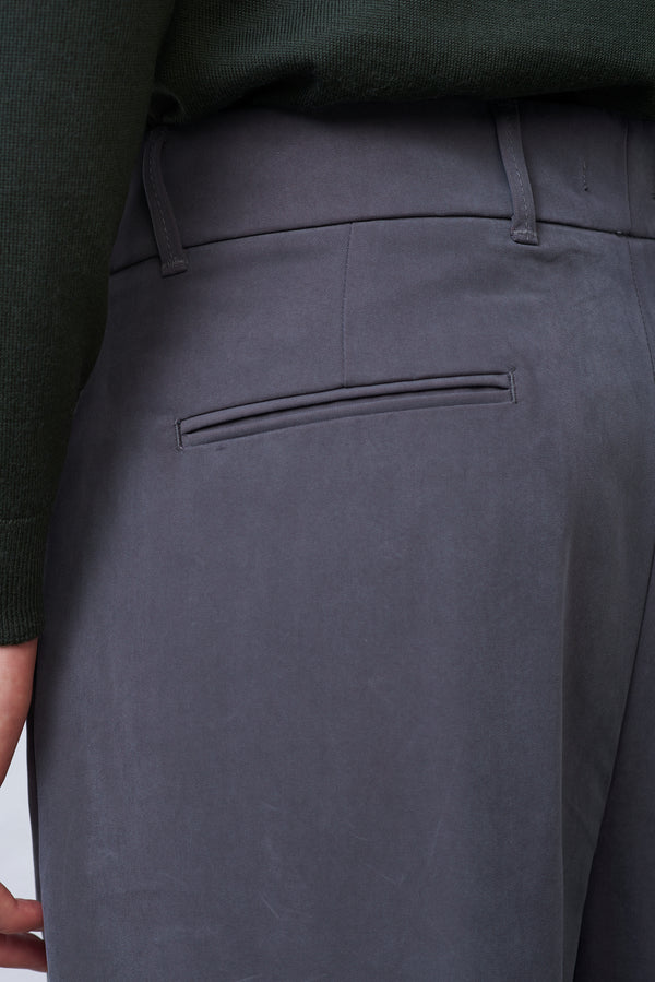Pantalone Doppia Pence con Fibbia Laterale