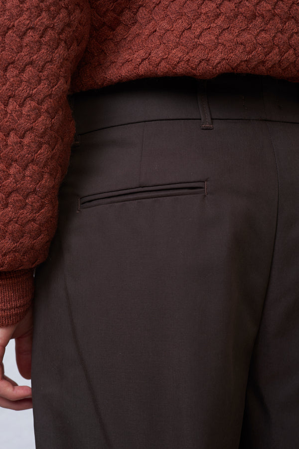Pantalone Doppia Pence con Fibbia Laterale