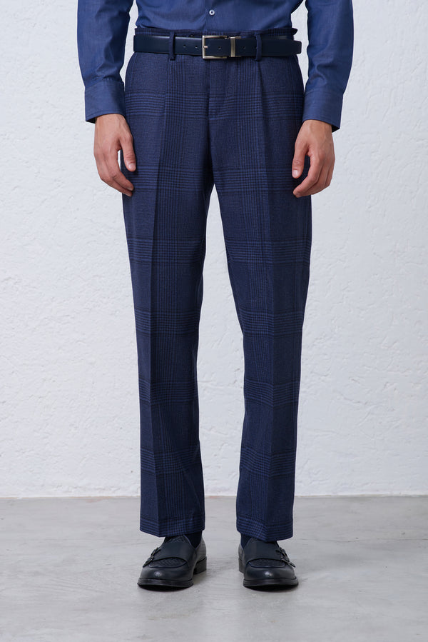 Pantalone Principe di Galles in Misto Lana