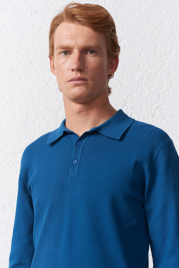 Polo tessuto operato Diagonale