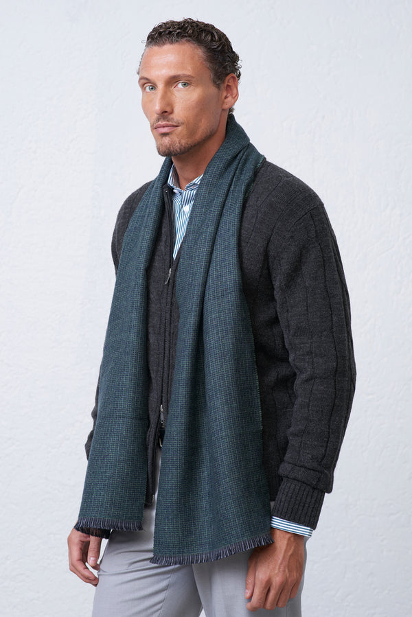 Polo Uomo in Maglia con Treccia e Zip